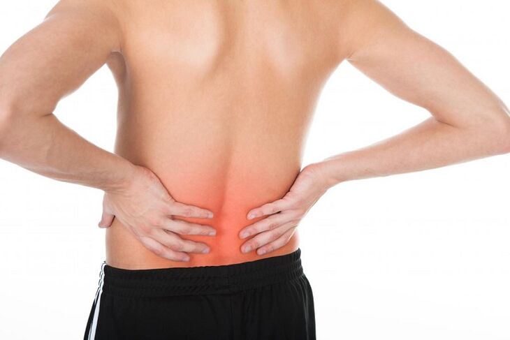 dor na parte inferior das costas com osteocondrose